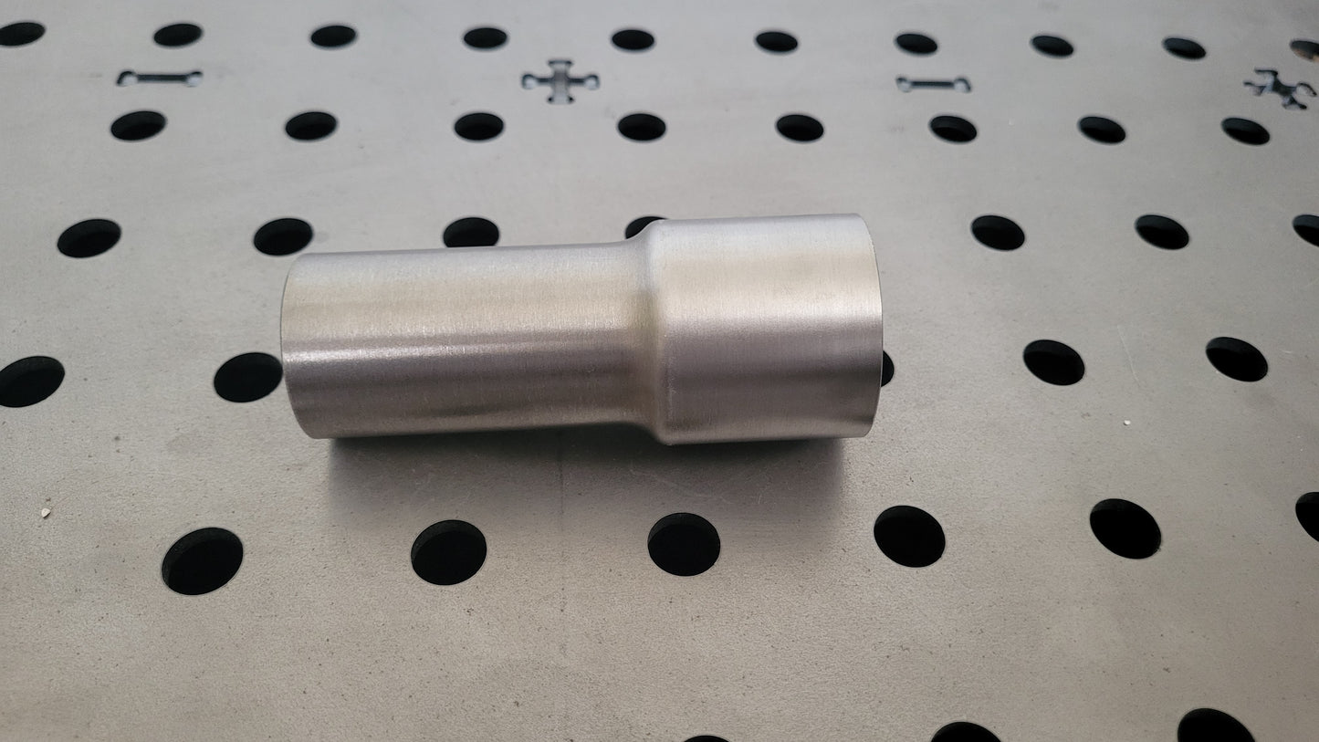 1 1/2" ID to 2” OD Reducer 304 Stainless Steel Exhaust Tube Adapter Connector
