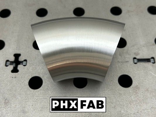 2 1/2" 45 Degree - No Leg - 304 Weld Elbow