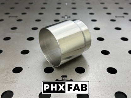 2.35” OD to 2.5” ID Reducer 304 Stainless Steel Exhaust Tube Adapter Connector
