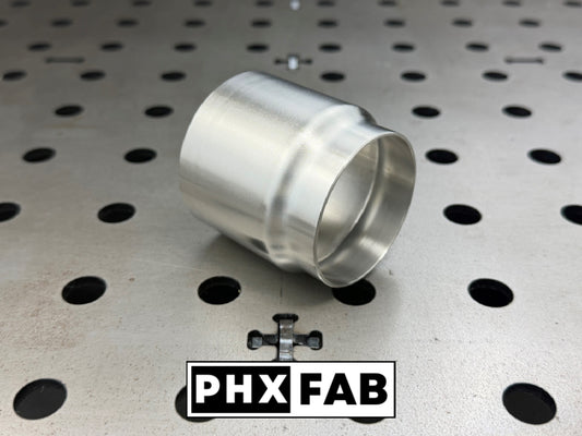 2.35” OD to 2.5” ID Reducer 304 Stainless Steel Exhaust Tube Adapter Connector
