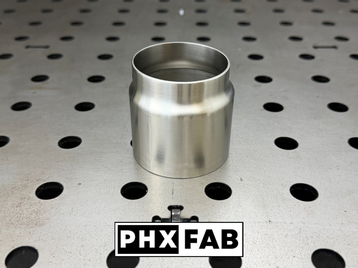 2.35” OD to 2.5” ID Reducer 304 Stainless Steel Exhaust Tube Adapter Connector