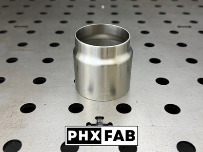 2.35” OD to 2.5” ID Reducer 304 Stainless Steel Exhaust Tube Adapter Connector