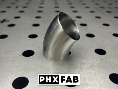 1 1/2" 45 Degree - No Leg - 304 Weld Elbow