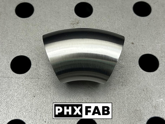 1 1/2" 45 Degree - No Leg - 304 Weld Elbow