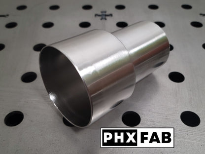 2 3/8" ID to 2 7/8" OD Reducer 304 Stainless Steel Exhaust Tube Adapter Connector